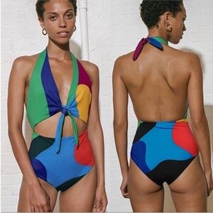 Mara Hoffman Maddy One Piece Swim Size XS NEW